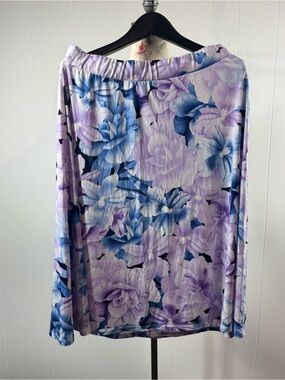 Floral Lavender & Blue Women’s Skirt